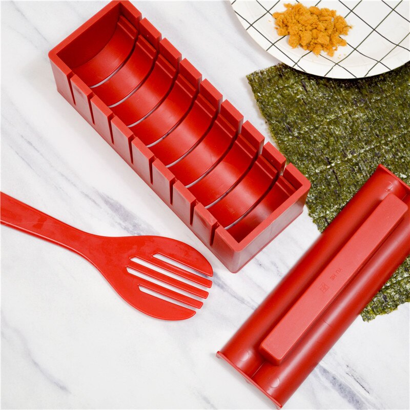 3/10/11Pcs/Set Sushi Maker Equipment Kit,Japanese Rice Ball Cake Roll Mold Sushi Multifunctional Mould Making Sushi Tools