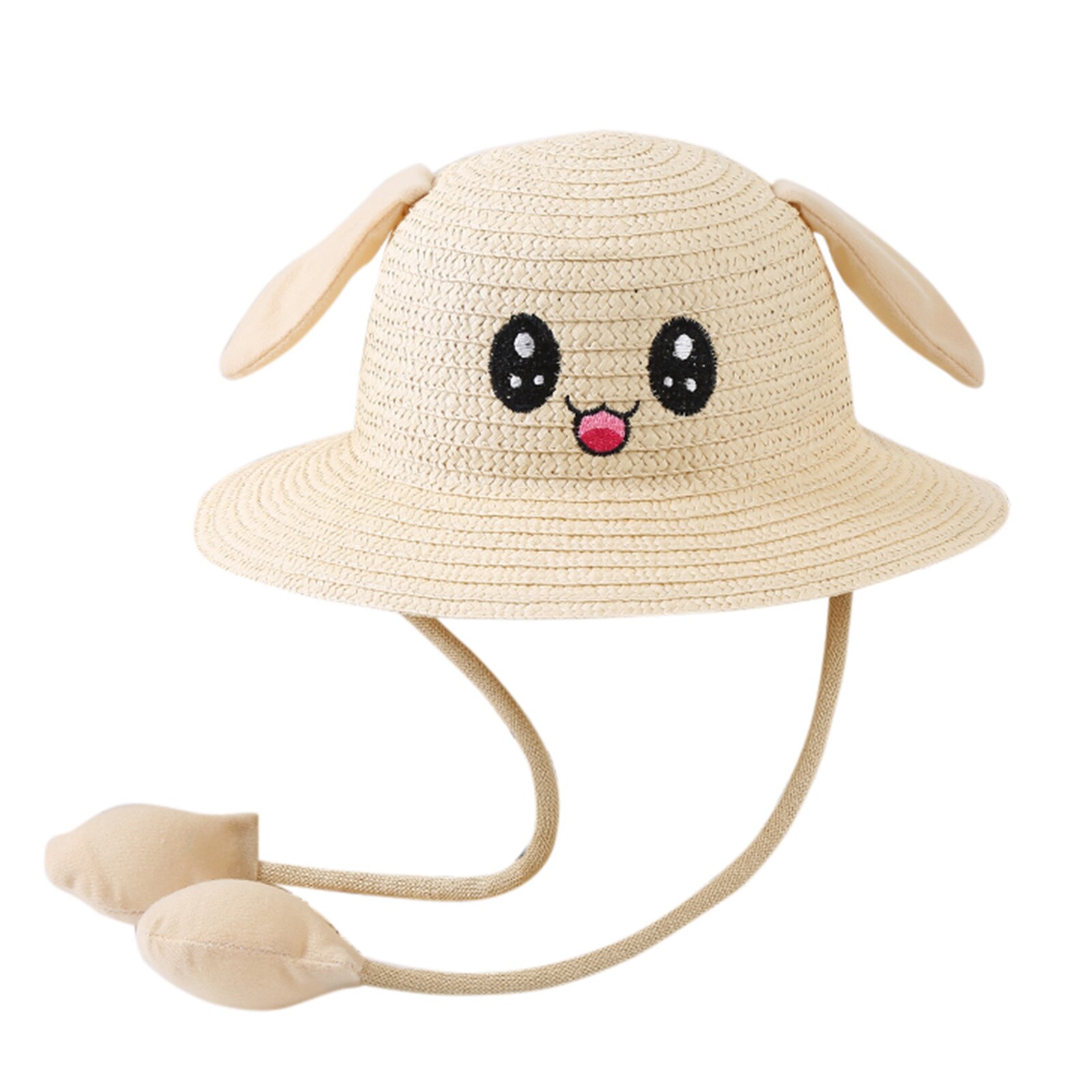 Baby Meisjes Bunny Hoed Con Orecchie In Movimento Cappelli Di Paglia Zomer Baby Air Bag Zonnehoed Peuter Bambini Neonato Cartoon rab: G