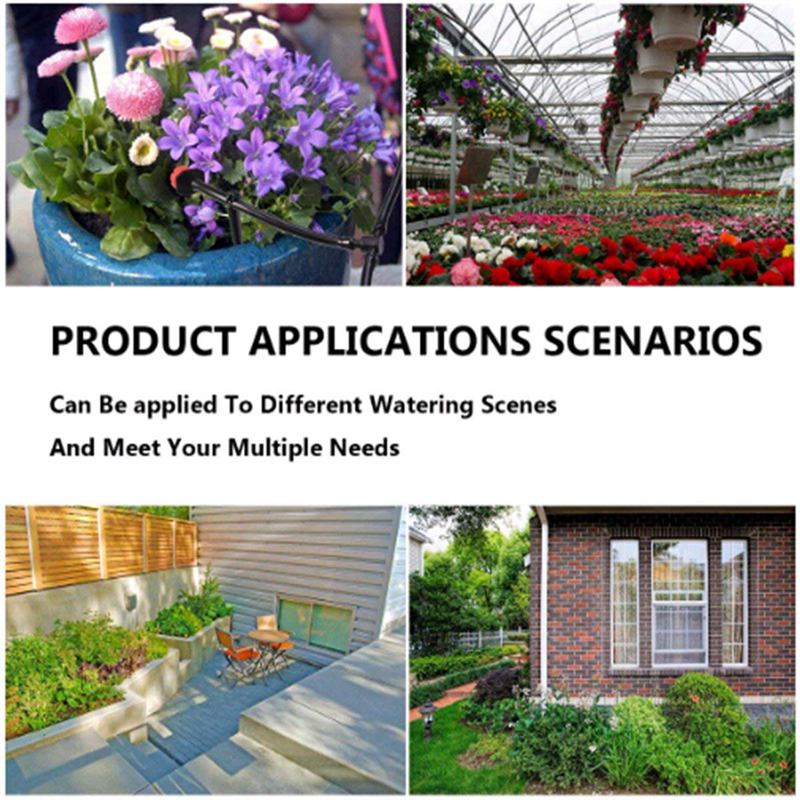 82ft Micro-Drip Irrigation Kits Garden Irrigation kit, 1/4 inch Blank Distribution Tubing Irrigation Sprinkler System Kit DIY