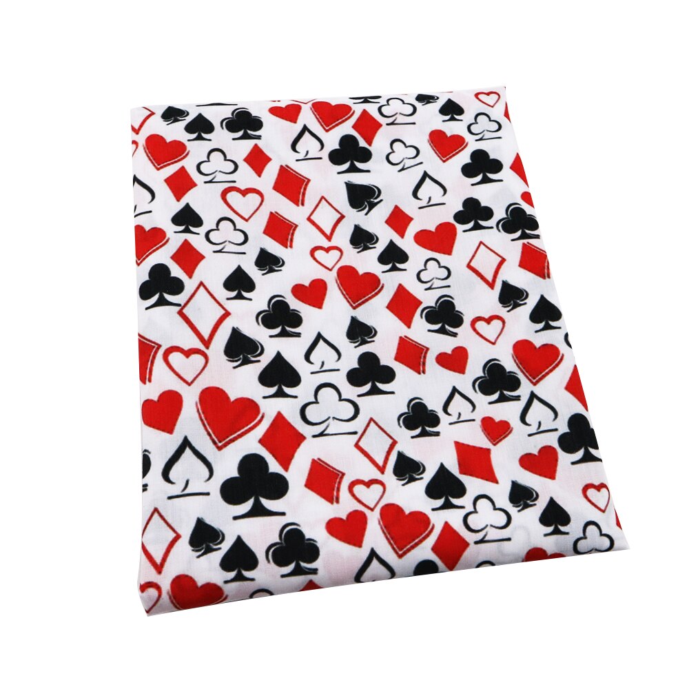 Tissu Polyester et coton imprimé pour Poker, étoffe 1Yc15806, étoffe pour Patchwork, couture, quilt, confection maison de robes et vêtements: 1062377