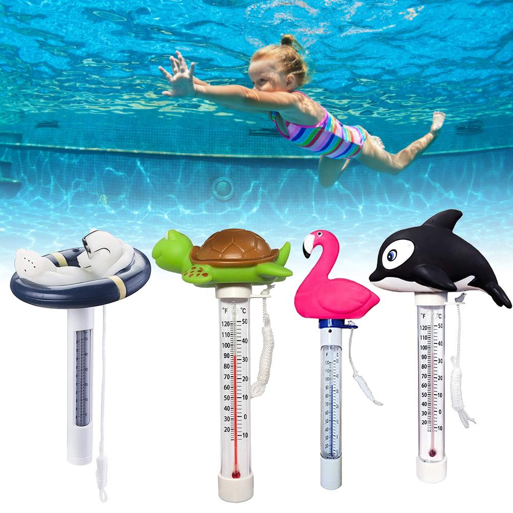 Zwembad Thermometer Drijvende Zwembad Thermometer Leuke Cartoon Dier Vormige Thermometer Voor Outdoor Indoor Zwembaden