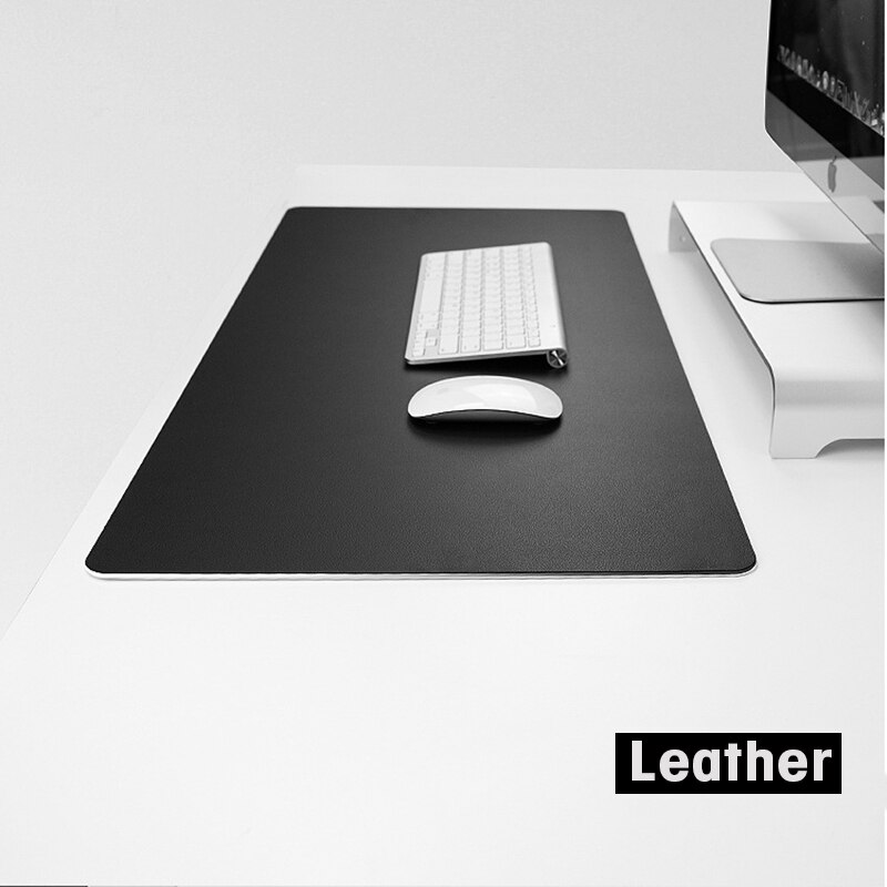 Metall Aluminium Maus pad Matte Harte Glatte Leder Dünne Mousead Doppel Seite Wasserdicht Gamer Computer Maus Matte Für Office Home