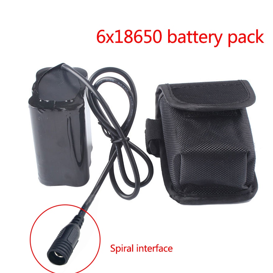 Cykelcykellys 9800 mah 6 x 18650 batteripakke 8.4v 18650 genopladeligt li-ion-batteripakke til solstorm  x2 x3 u2 t6 forlygte