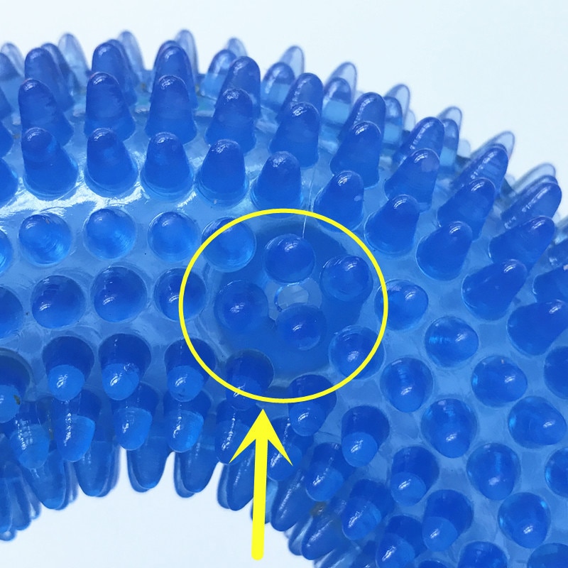 Funny Chew Toy for Golden Retriever Large Dogs Training Thorn Circle Ring Small Dog Toys Sound Interactive Pet Toys