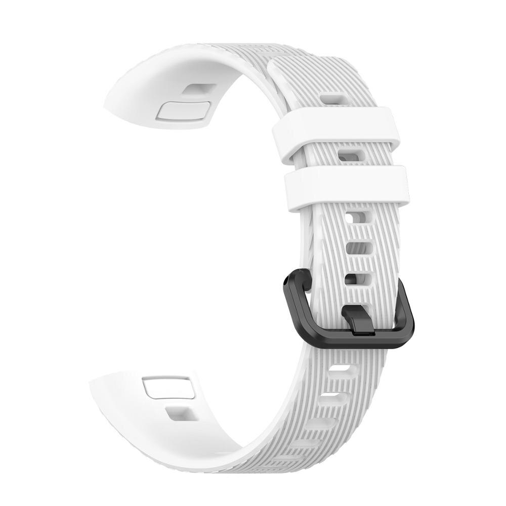 Pulseira inteligente pulseira de pulso para huawei banda 4 pro correias silicone banda de relógio para huawei honor band 3 pro substituição pulseira: White / Huawei band 4 pro