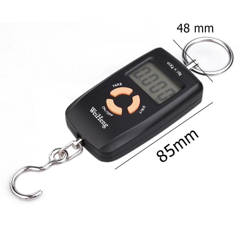 45kg/10g LCD przenośna cyfrowa waga elektroniczna kieszeń 45kg/10g bagaż wiszący haczyk wędkarski skala balansu
