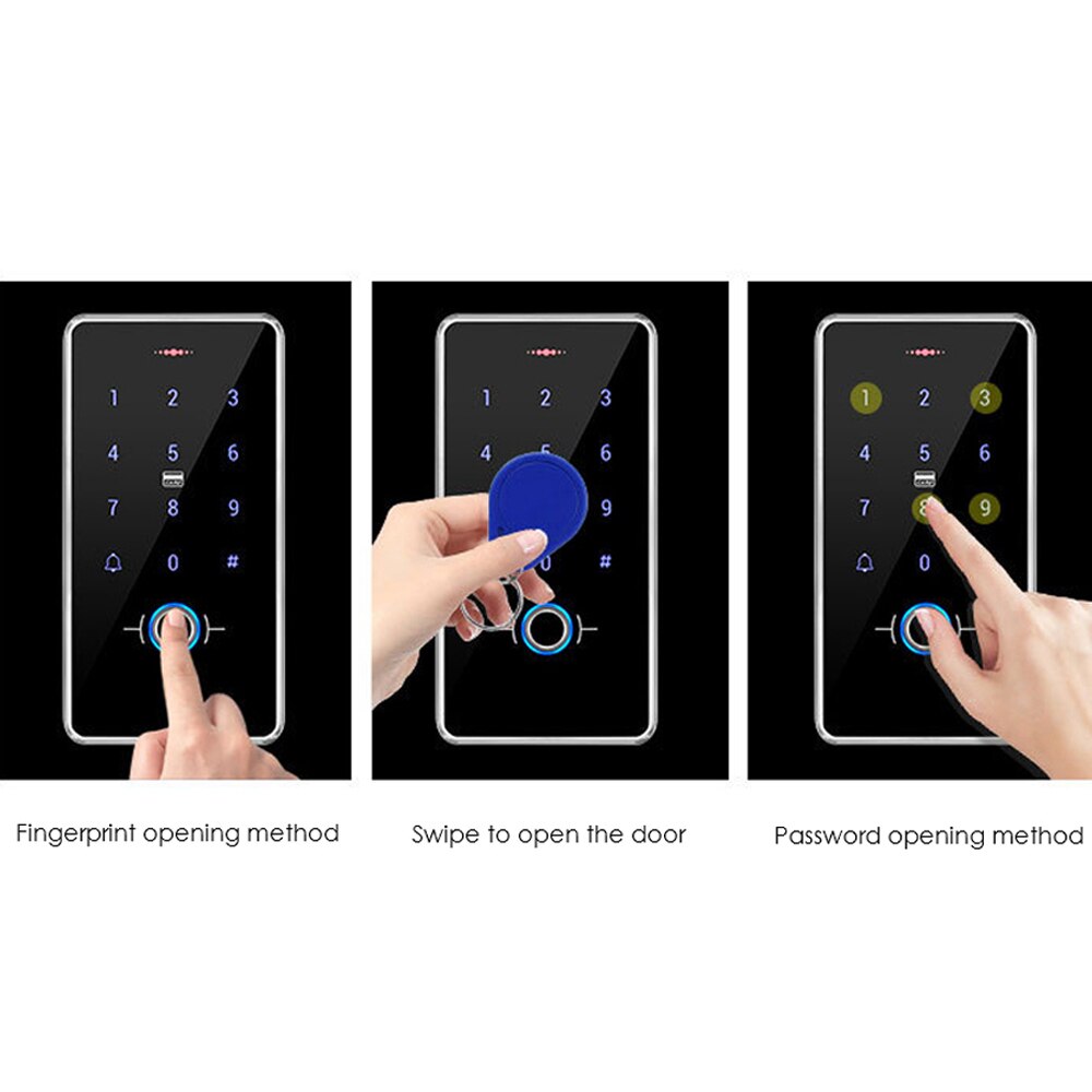 IP68 Waterdicht Vingerafdruk Standalone Toegangscontrole 13.56Mhz Proximity Kaart Backlight Touch Panel Toetsenbord Toegang Controler