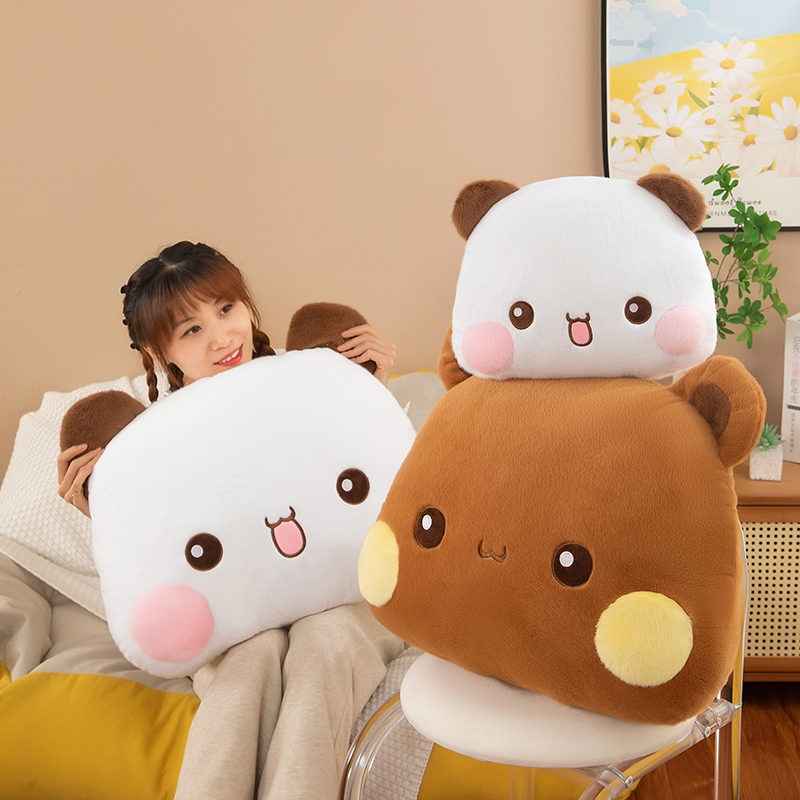 35/60/80cm Kawaii Bubu Dudu Panda Mitao gato muñeco de peluche almohadas de peluche para parejas cojines muñecas lindas para niñas juguetes para niños