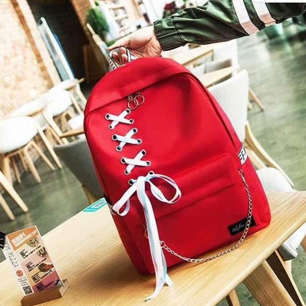 Sac à dos scolaire sacs à bandoulière fête sac à main bal RANSEL femmes balle haut en Nylon populaire voyage dame: Red Style 1