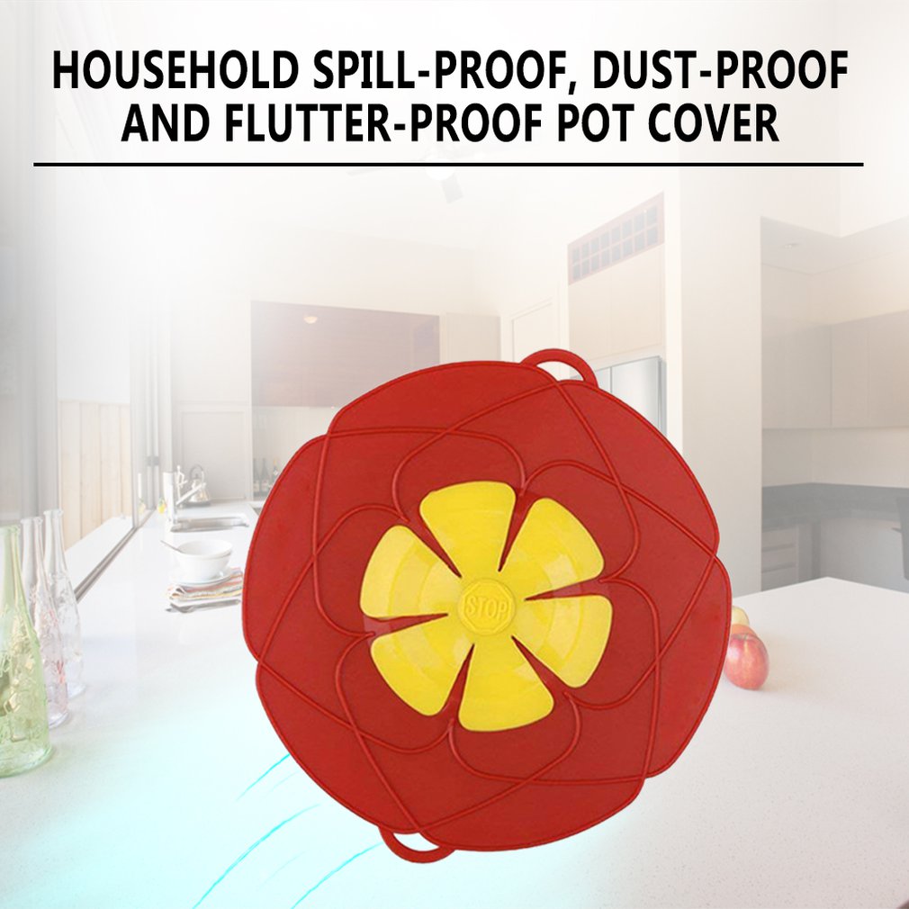 26Cm Huishoudelijke Anti-Overflow Stofdicht En Anti-Fog Cover Anti-Splash Olie Anti-Overflow Siliconen anti-Ketel Cover