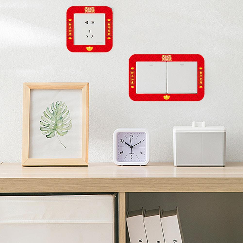 Schakelaar Sticker Unieke Patroon Hoge Taaiheid Pvc Waterbestendig Socket Outlet Cover Decor Voor Thuis