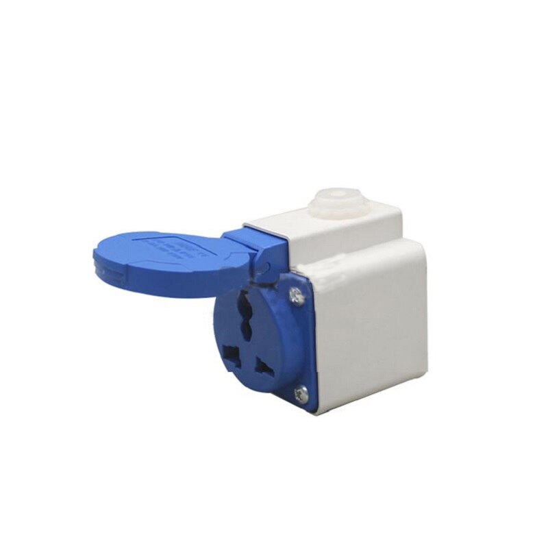 Universele Waterdichte Industriële Stopcontact 16A eenfase AC Stopcontact Socket met Waterdichte Hoes: bottom case socket