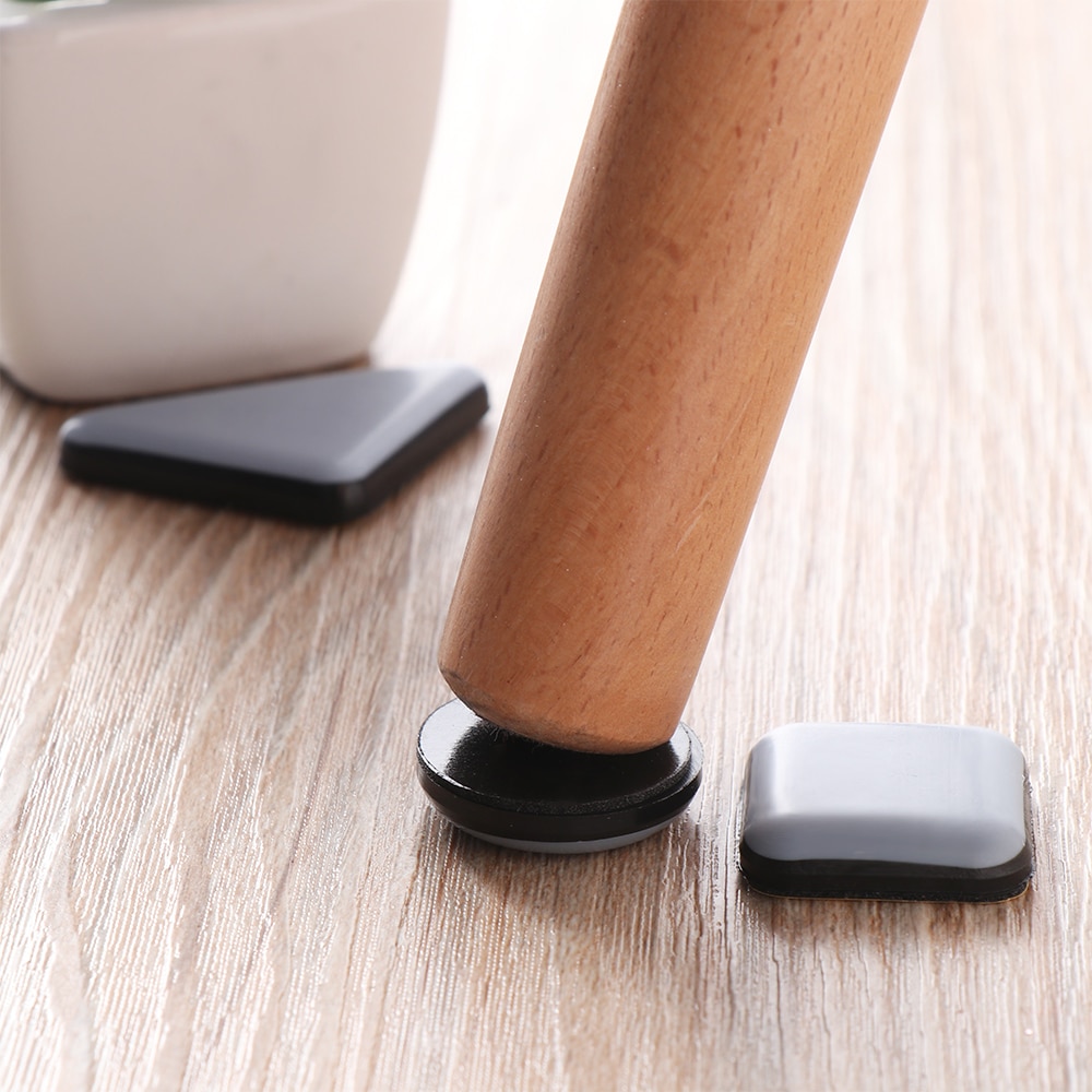 Coussinet de sol pour meubles de Table | 11 tailles 4 pièces/ensemble coussinet de glissement facile à déplacer, protecteur de pieds de meubles, auto-adhésif, Anti-abrasion