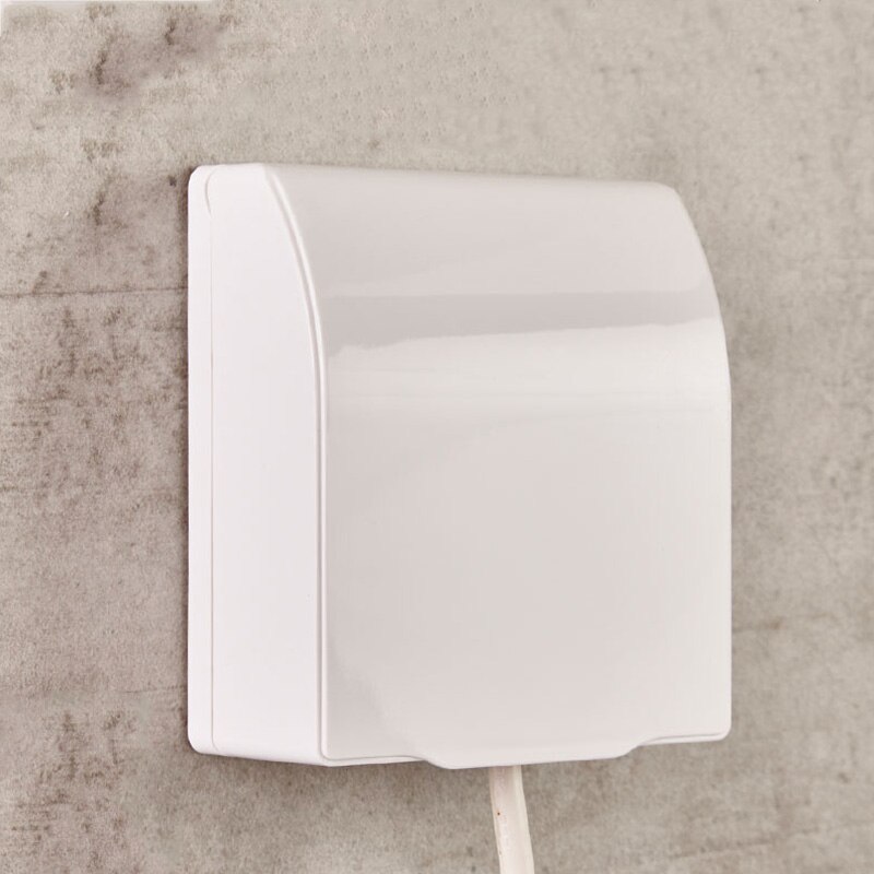 Waterproof Box DustProof Protective Cover Universal Wall Socket Switch Plate Outlet Door Bell Box 86 Type Splashproof Box: 01