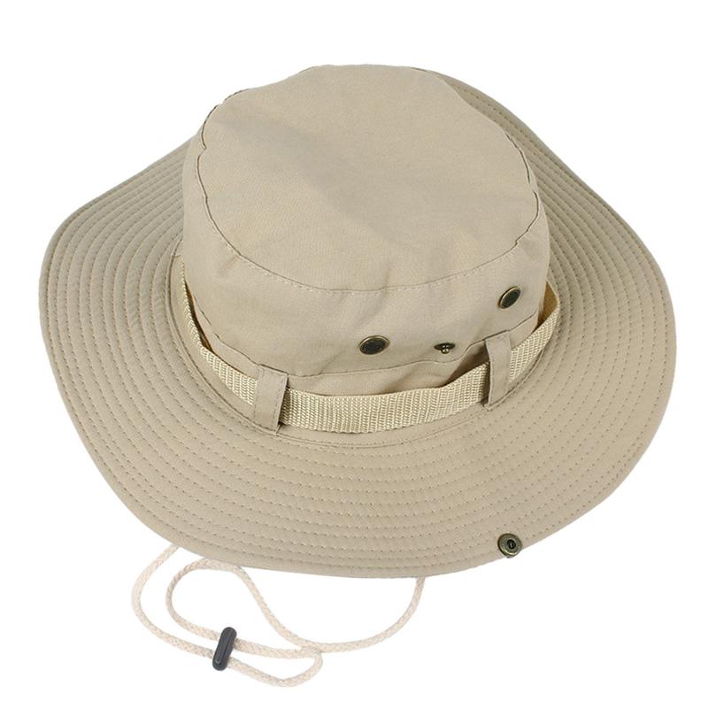 Emmer Hoed Zomer Mannen Vrouwen Boonie Hoed Buiten Uv Bescherming Brede Rand Panama Safari Jagen Wandelen Vissen Zonnehoed