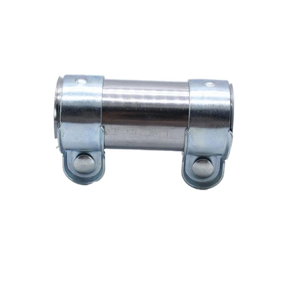 Cartec-Walz® 38mm Exhaust Pipe Connector Double Clamp – Zinc-Plated Steel, 90mm Length