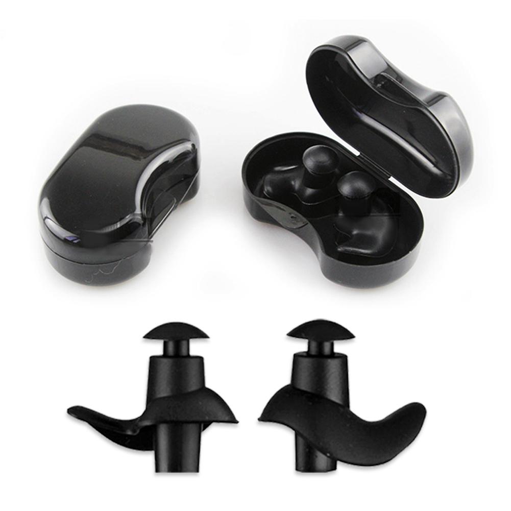 2Pcs Zwemmen Oordopjes Waterdicht Herbruikbare Siliconen Oordopjes Voor Zwemmers Douchen Baden