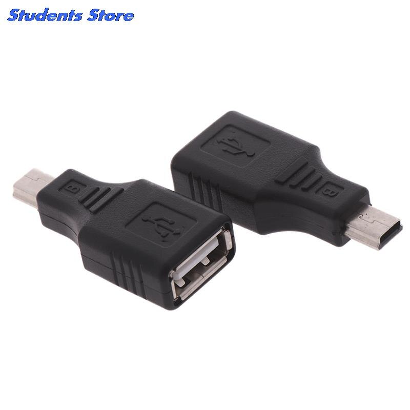 Mini USB Męski na USB Żeński Konwerter Adapter OTG - Transfer Danych Synchronizacja do Samochodu AUX MP3 MP4 Tablety Telefony U-Disk