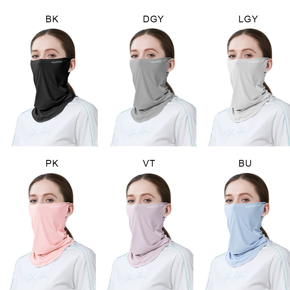 Sun Mask Female Neck Protection Sun Protection UV Protection Viscose Fiber Cold Feeling Hanging Ear Face Covering Mask Male TOA
