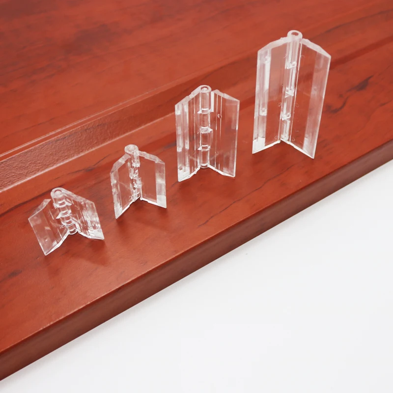 10 stk 25 x 33 30 x 33 38 x 45 65 x 42 foldehængsler af plast gennemsigtig plexiglas hængsel holdbar klar akryl