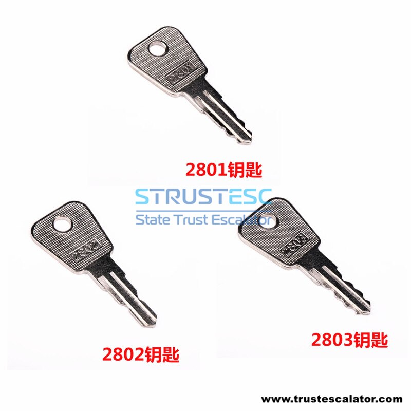 2801 2802 2803 STRUSTESC Elevator Key Use for Base Station Lock Power Lock Use for Mitsubishi