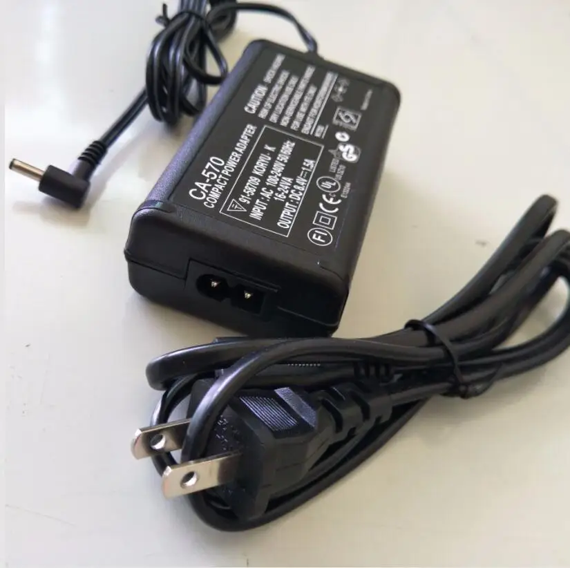 CA-570 AC Adapter Charger Compatible For Canon HFM400 HFM32 XA20 XA25 FS21 FS22 FS200 FS300 HF10 HF11 HF20 HF100 HF200 HF M31