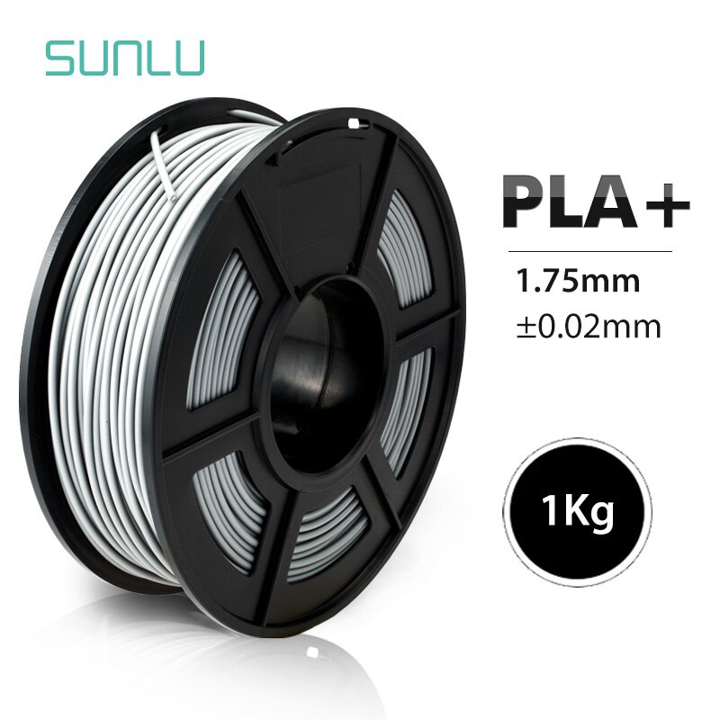 PLA Plus 3D Printer Filament 1kg 1.75mm Good Toughness PLA+/PLA Accuracy Dimension +/-0.02 Grey Color FDM 3D Printing Material: PLA PLUS  GREY