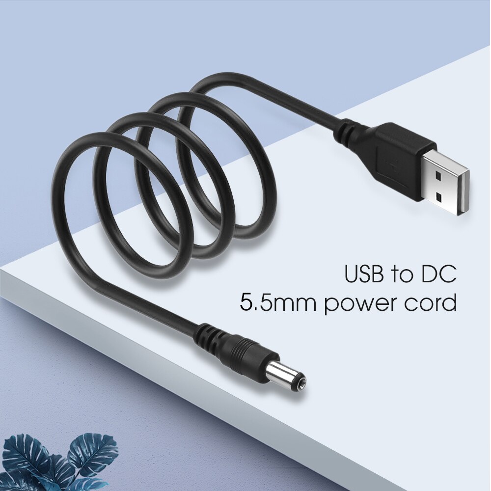 Cable de alimentación cargador kebidumei de USB de 5 V a enchufe CC de 5,5mm/Cable de alimentación USB para MP3/MP4 jugador