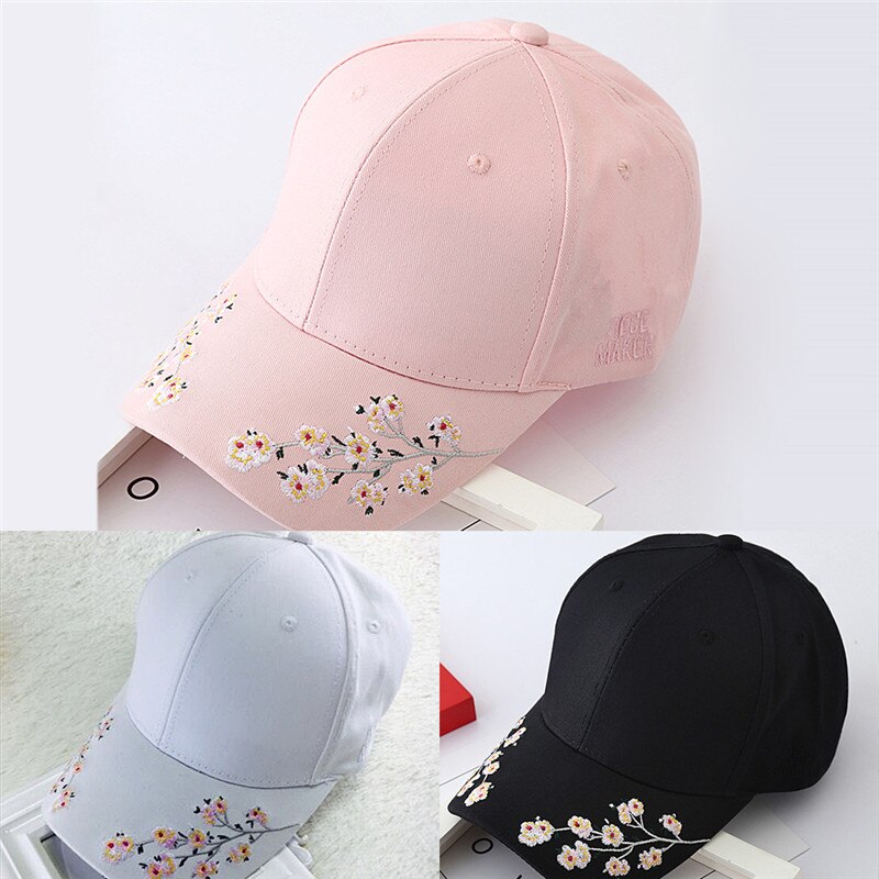 Floral Baseball Caps Flowers Caps Snapback Women Leisure hat