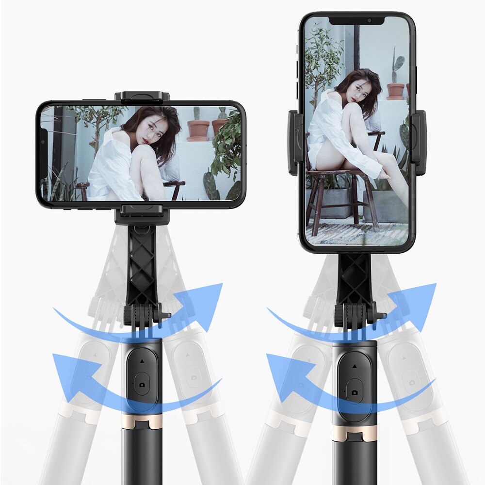 GS30 Stabilisateur Trépied Selfie Bâton avec Bluetooth Porte Ouverte monobloc Vivre Socle De Bureau Sans Fil Bluetooth Selfie Bâton