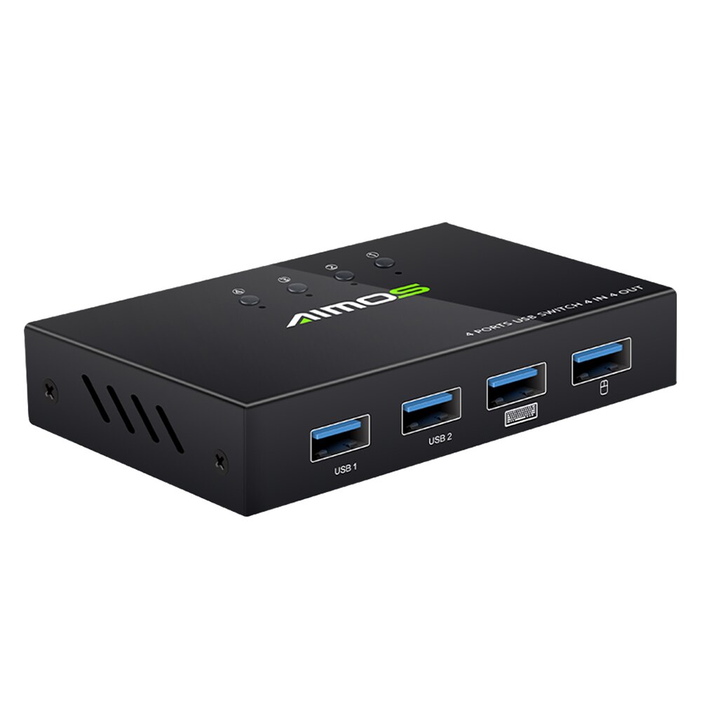 4 Ports KVM USB Switch Printer Monitor 4 In 4 Out Extender Splitter Box 4 PCs Sharing 4 Devices USB 2.0 Extender Splitter Box: Default Title