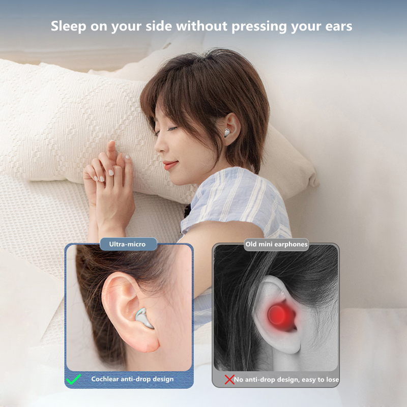 Mini Onzichtbare Bluetooth Oortelefoon Tws Draadloze Hoofdtelefoon Hifi Stereo Headsets Met Microfoon Mini Slaap Oordopjes Voor Alle Smart Phone