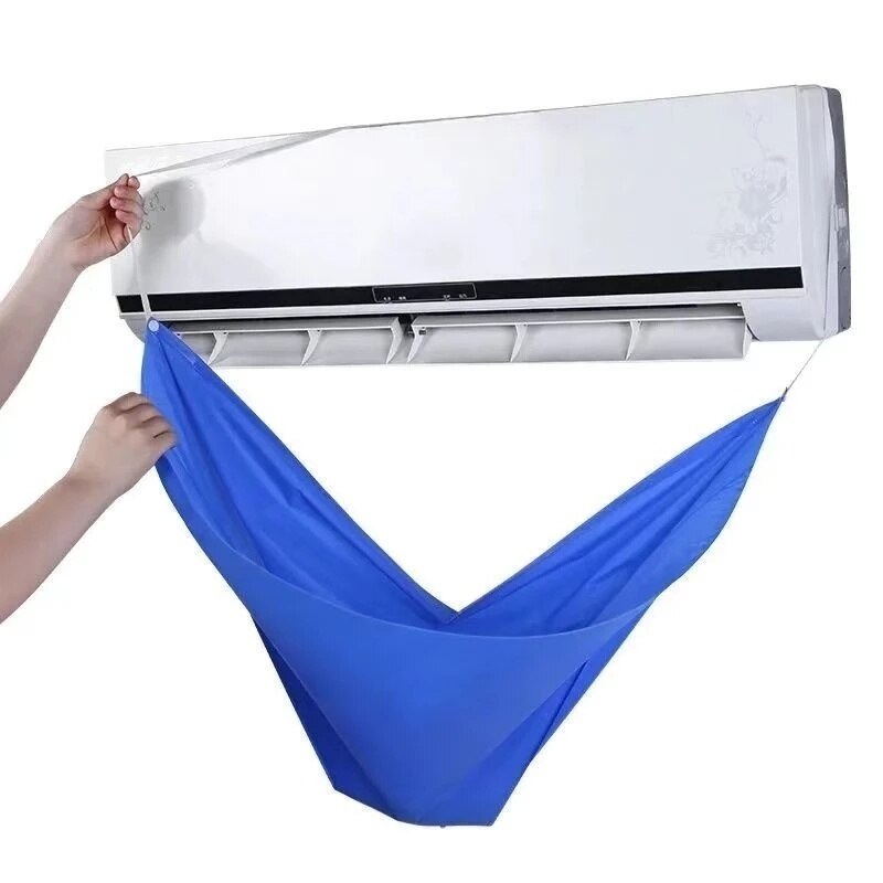 Air Conditioner Cleaning Cover Brushes Filter Net Waterproof Air Conditioner Cleaning Dust Protection Cleaning Bags and Tools