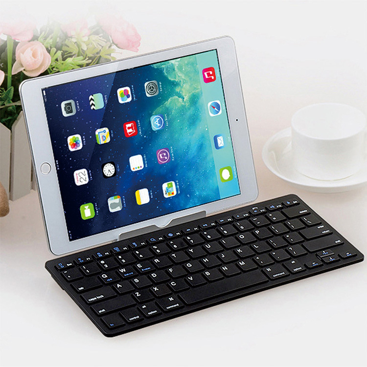 Tragbare Drahtlose Bluetooth Tastatur für Android/apple Ios/windows Pc Computer Tablet Tastatur Hause Büro Arbeiten Tastatur: Black