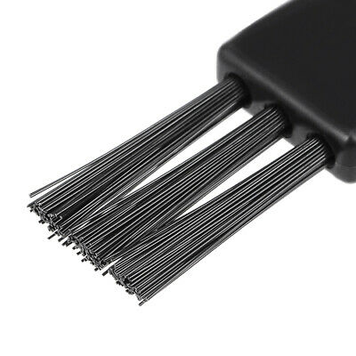 Kit de ferramentas condutoras 2 em 1, conjunto preto com pincel antiestático esd