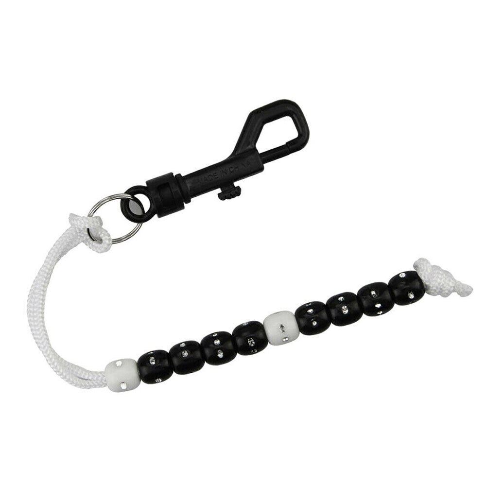 Golf Stroke Bead Score Counter Beads Bracelet Golf Putting Training Aid: Black