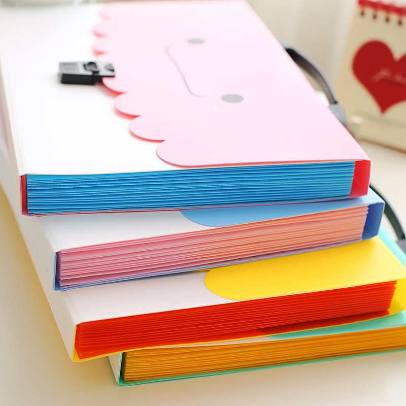 13 schichten PP taschen tasche ordner studenten und freundlicher papier sammlung ordner a4 papier füllstoffe einreichung produkte carpeta documento