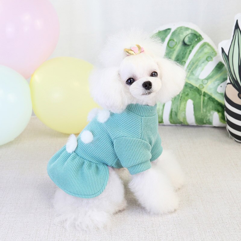 Femme chien robes Dot modèle été chien vêtements princesse fille jupe Style coréen pull à la pour petit et moyen chien
