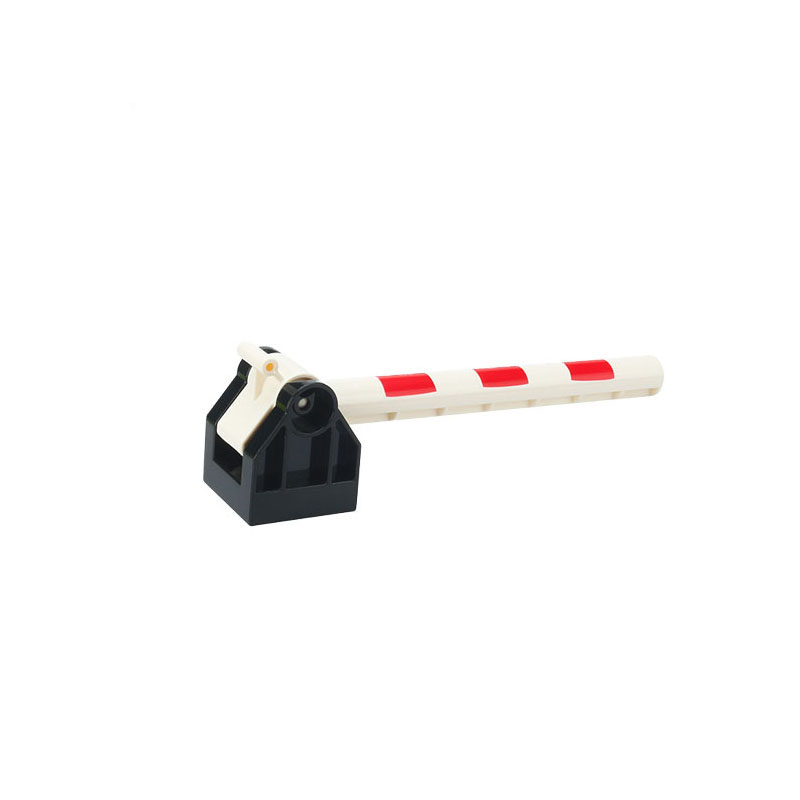 Trasporto ferroviario blocchi di costruzione di grandi dimensioni nuovi accessori pista creativa assemblare giocattoli per bambini mattoni treno urbano compatibile: Parking rod B