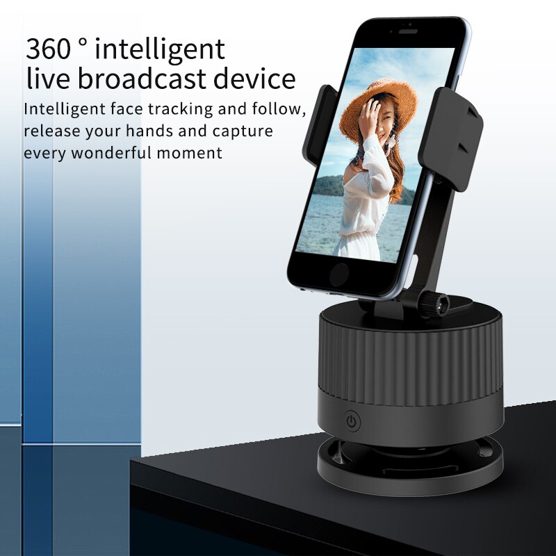 Selfie-stick-gimbal-stabilisator für smartphones, 360 °-drehung, tracking, smart-kamera-handyhalterung, stativ-selfie-halterung