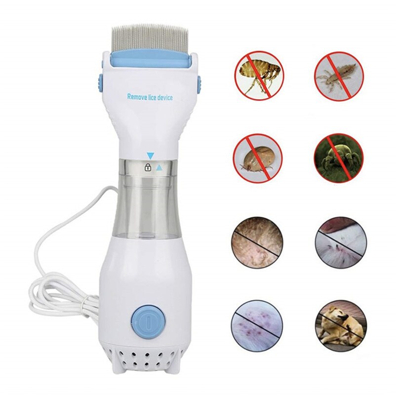Pet Tick Remover Comb Electric Drive Lice Eggs Dog Cat Hair Cleaner Pet Insect Remover Health Necessities