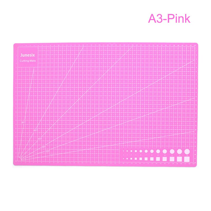 A3 A4 PVC Self Healing Cutting Mat Craft Quilting Grid Lines Printed Board