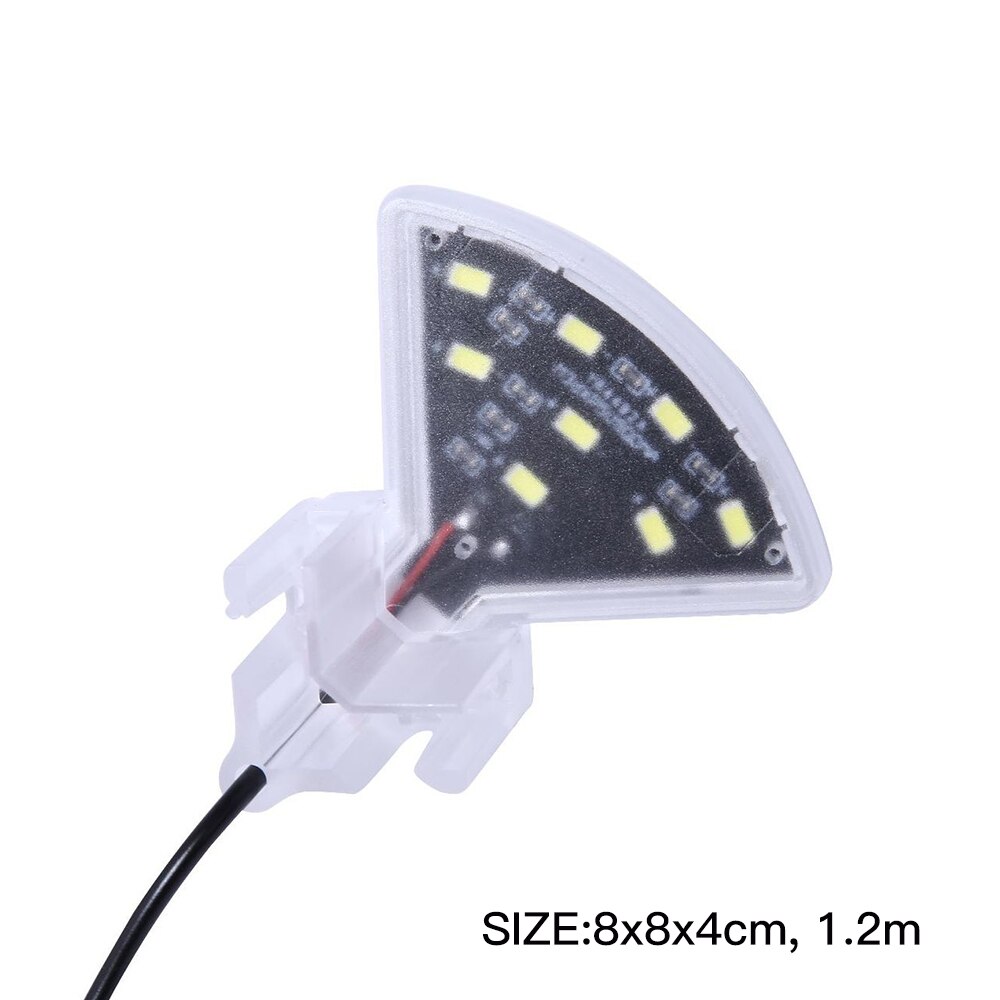 Mini 5w clips led akvarie lys vandtæt vandplanter vokse lampe clip-on undervands nedsænket akvarium led bar lys værktøj
