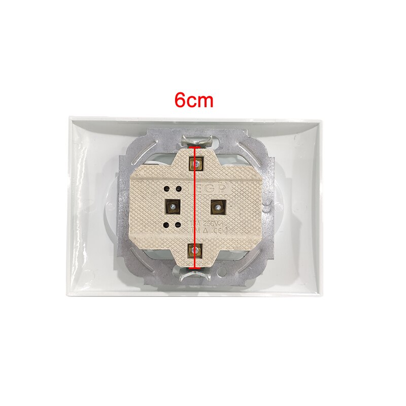 Special Offer Product EU Double Wall Socket Socket White Safely Double Socket WithOut Earth European Socket