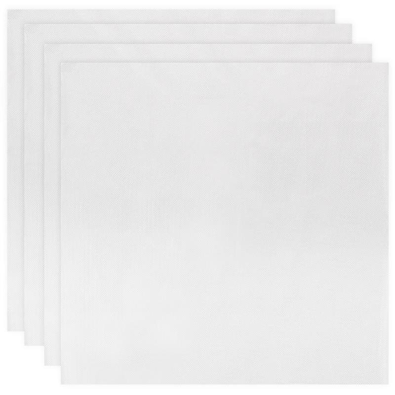 4 stks/set Wateroplosbare Borduurstabilisator Wegwassen Koud Wateroplosbare Film Wateroplosbare Borduren Backing DIY Craft Maken: WHITE