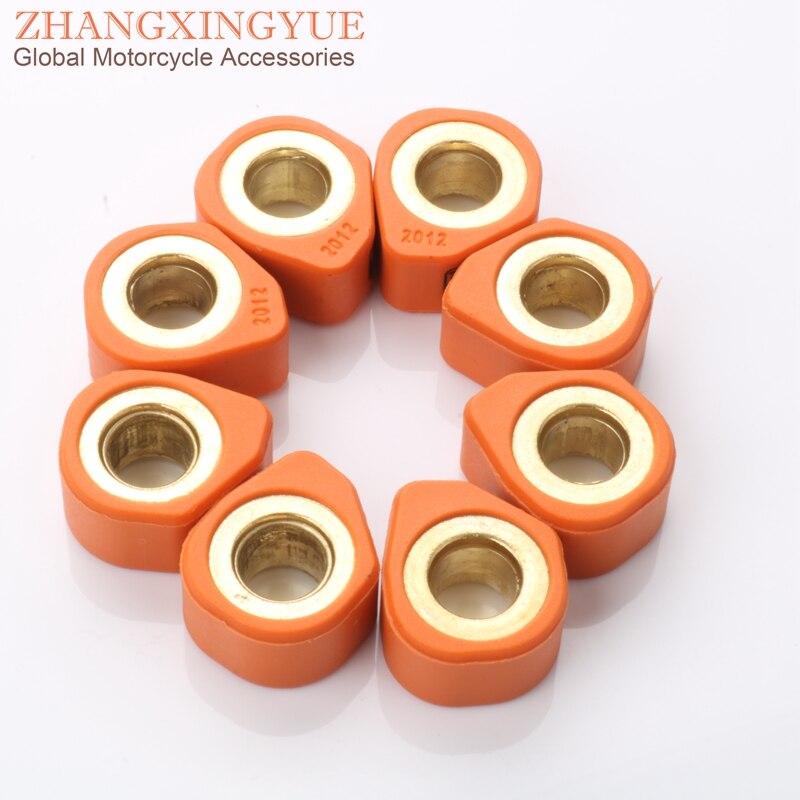 8pc racing variator glidebryter ruller vekter 20 x 12mm 9g 11g 15.5g for kawasaki  j300