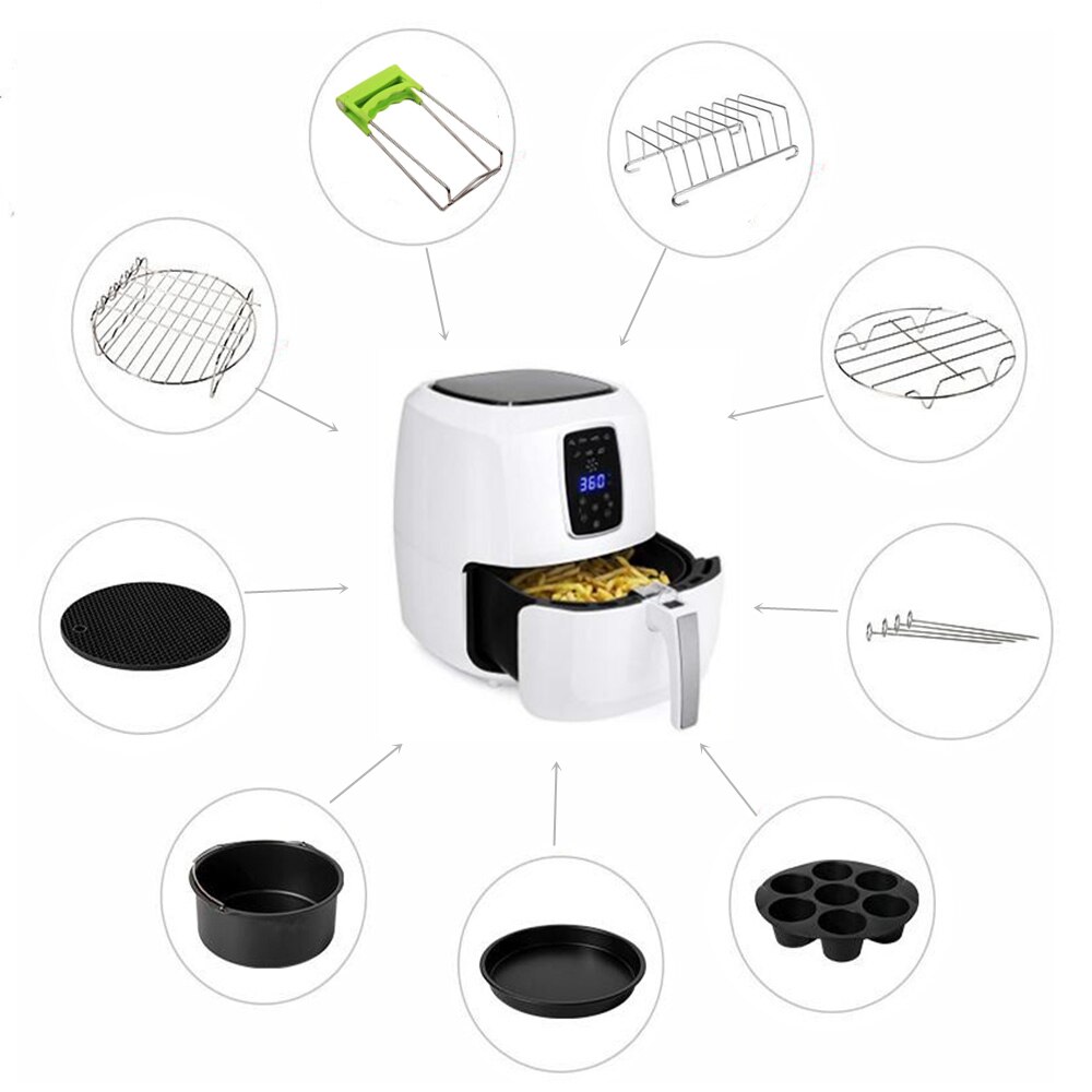 7inch/8inch Air Fryer Accessories for Gowise Phillips Cozyna and Secura 3.7 - 5.8QT All Airfryer