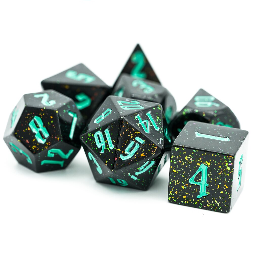 7 Stks/set Semihandmade Dnd Dobbelstenen D & D Dobbelstenen D4 D6 D8 D10 D % D12 D20 Polyhedral Games Dobbelstenen set Voor Tafel Games Mtg Rpg