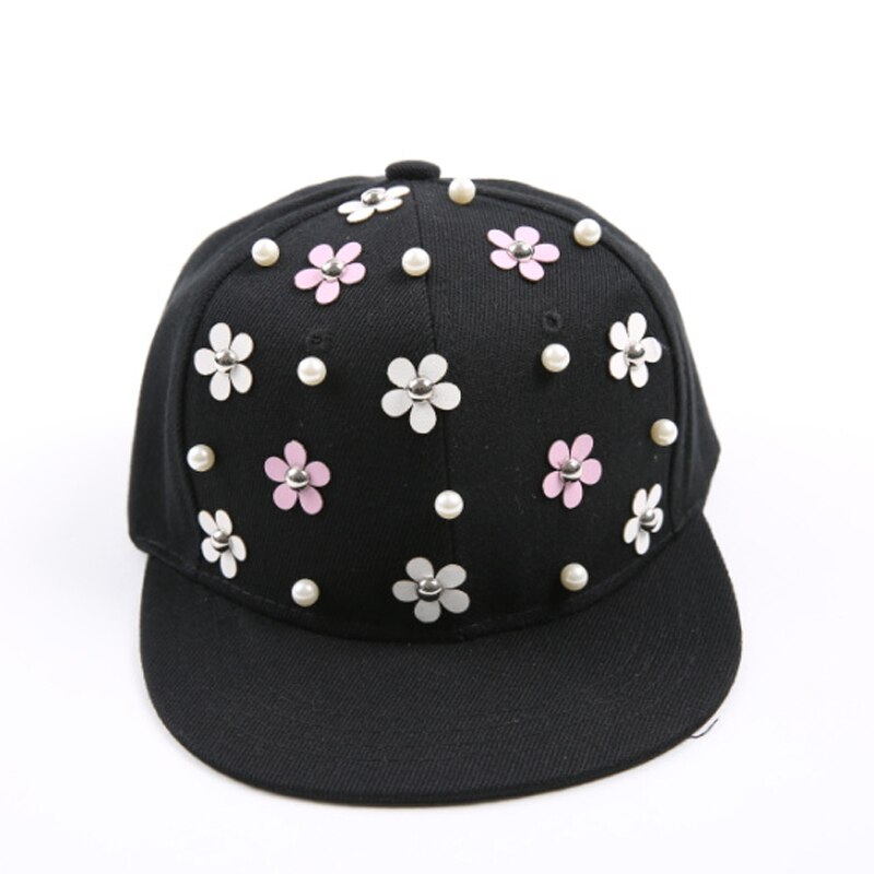 Snapback Hat, Punk Hedgehog Rock Hip Hop Flower Rivet Stud Spike Spiky Hat Cap Baseball Cap for 3-8Yrs Kids