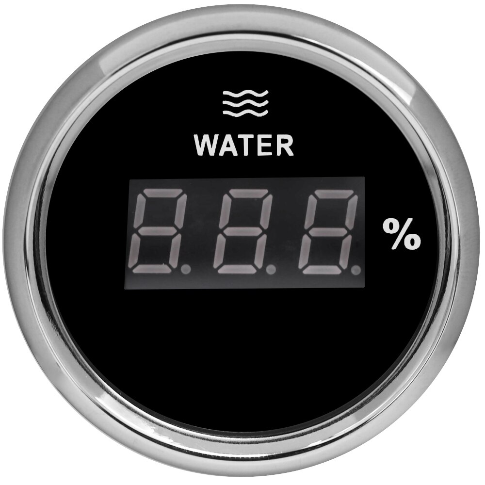 Car Water Level Gauge Digital Waterproof Water Tank Level Gauge 0-190 Ohms/240-33 Ohms Liquid Gauge With Red Backlight 12V/24V: BS 240-33Ohm